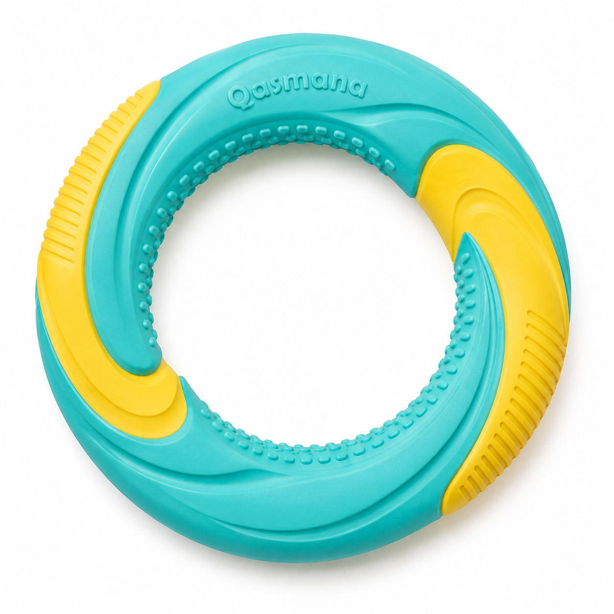 ChatGPT Image May 15, 2026, 07_40_41 PM Qasmana Interactive Flying Ring Dog Toy – Durable Fetch & Chew Training Toy for Medium and Large Dogs - Image 1
