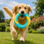 Qasmana Interactive Flying Ring Dog Toy – Durable Fetch & Chew Training Toy for Medium and Large Dogs - Image 5