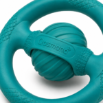 Qasmana Interactive Ring Ball Dog Toy – Durable Rubber Chew & Fetch Toy for Medium and Large Dogs - Image 2