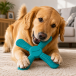 Qasmana X-Shaped Interactive Flying Dog Toy – Durable Rubber Fetch & Chew Toy for Active Dogs - Image 5